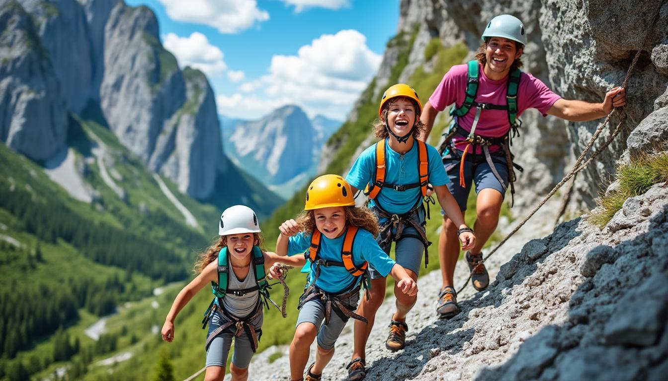 découvrez les itinéraires de via ferrata adaptés aux familles, alliant sécurité et plaisir pour petits et grands. explorez des parcours faciles qui vous permettront de vivre des moments inoubliables en pleine nature.