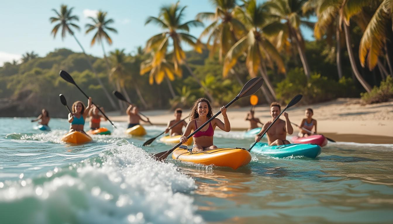 découvrez les bienfaits du beach paddle, une activité nautique accessible à tous. améliorez votre forme physique, développez votre esprit d'équipe et profitez de moments de convivialité sur la plage tout en vous amusant !