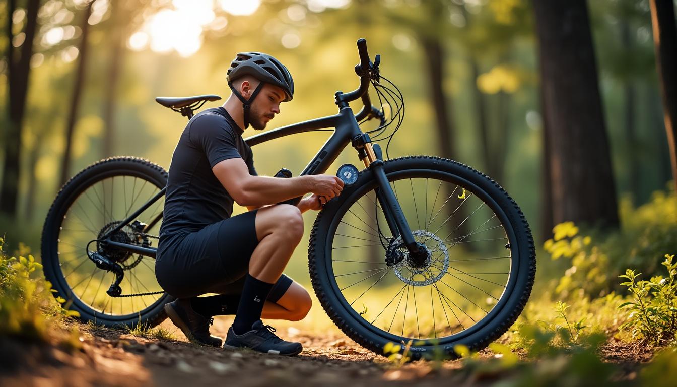 découvrez les étapes essentielles pour régler correctement la pression des pneus de votre vtt. apprenez à optimiser votre confort et vos performances en randonnée tout en assurant la sécurité de vos sorties. suivez nos conseils simples et efficaces pour un meilleur contrôle et une meilleure adhérence sur tous les terrains.